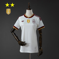 Camiseta España Visita Negra y Gris Claro Edición Campeón 2026 Mujer - frente
