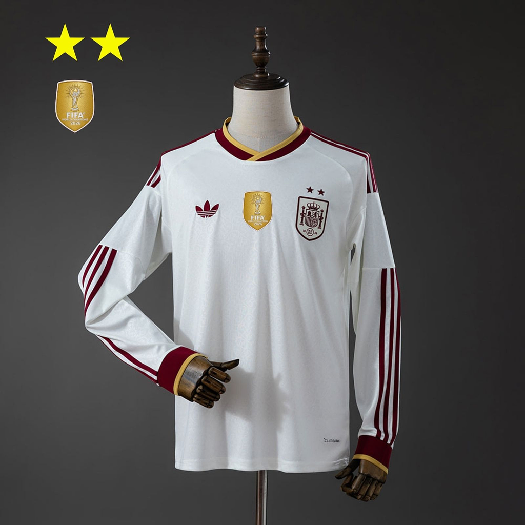 Camiseta España Visita Edición Campeón Manga Larga 2026 - frente