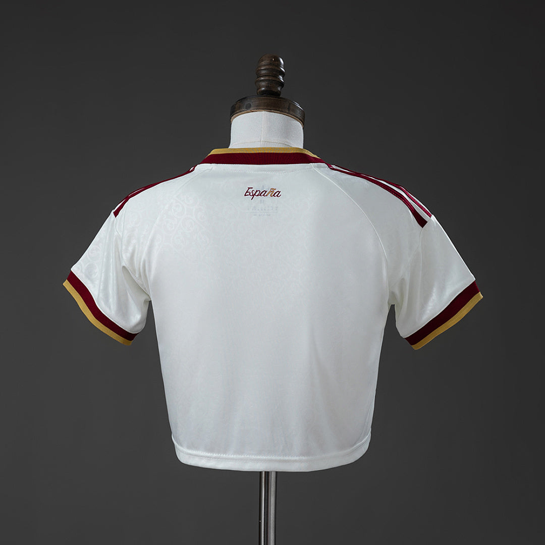 Camiseta España Visita Negra Edición Campeón 2026 Mujer - espalda