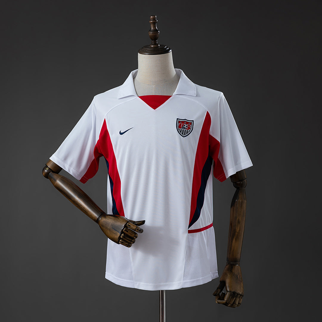 Camiseta Retro Estados Unidos Local 2002 - frente