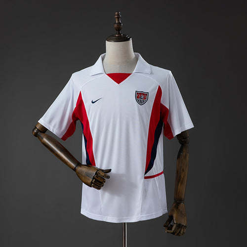 Camiseta Retro Estados Unidos Local 2002 - frente