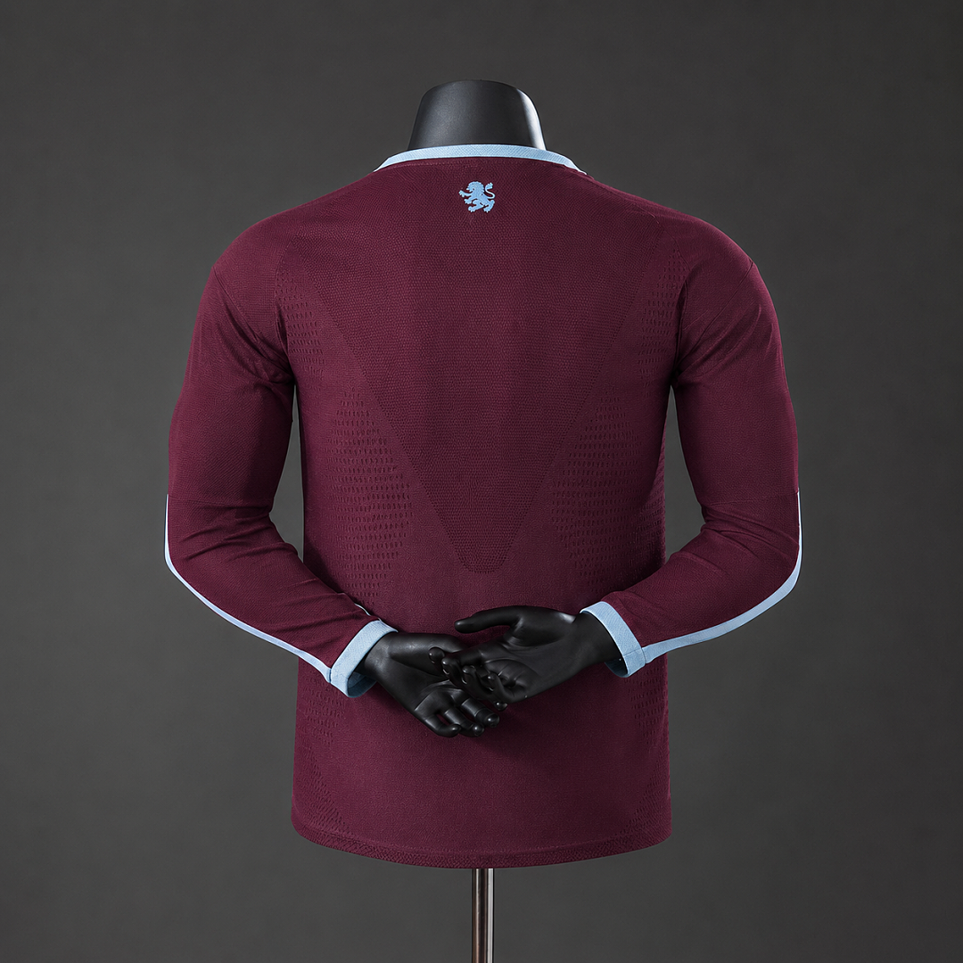 Camiseta Aston Villa Local Manga Larga 2026/27 Versión Jugador - espalda