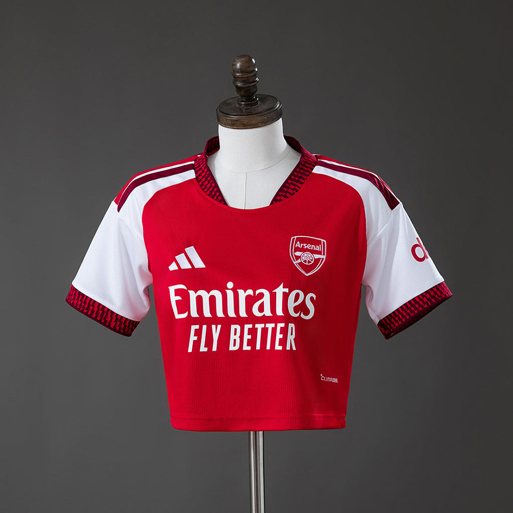 Camiseta Arsenal Local Burdeos y Gris 2026/27 Mujer - frente