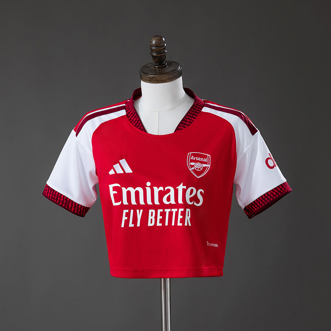 Camiseta Arsenal Local Burdeos y Gris 2026/27 Mujer - frente