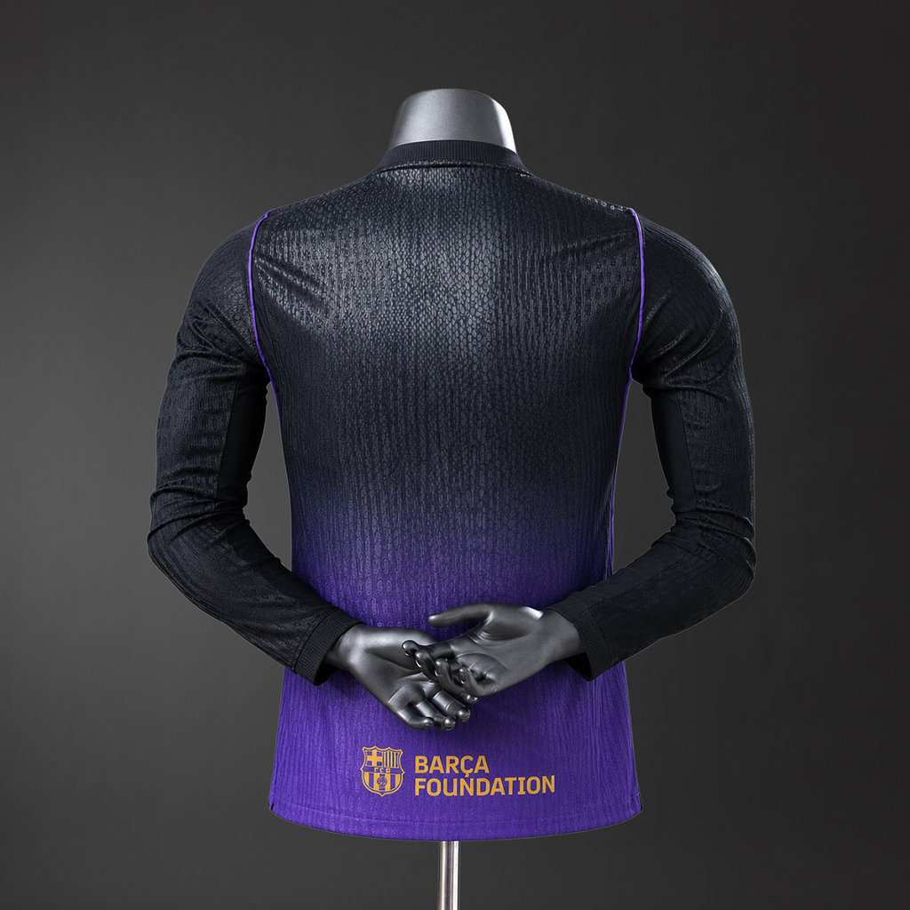Camiseta FC Barcelona Visita Manga Larga 2026/27 Versión Jugador - espalda