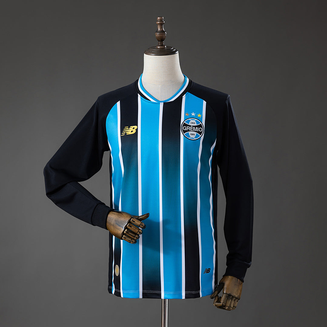 Camiseta Grêmio Local Manga Larga 2026/27 - frente