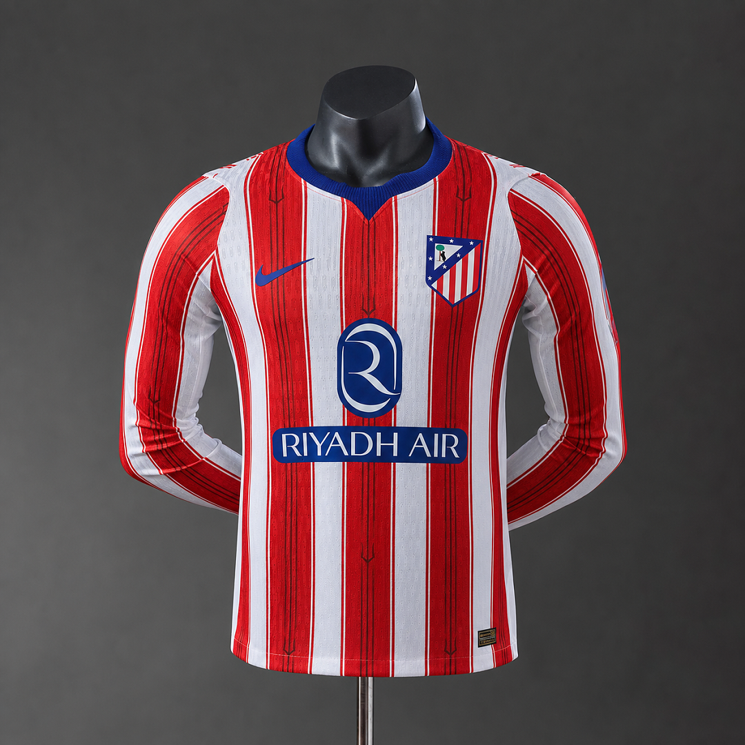 Camiseta Atlético de Madrid Local Manga Larga 2026/27 Versión Jugador - frente