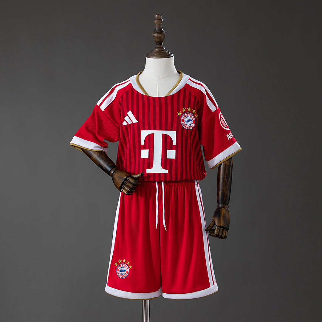 Conjunto Niños Bayern Múnich Local Gris 2026/27 - frente