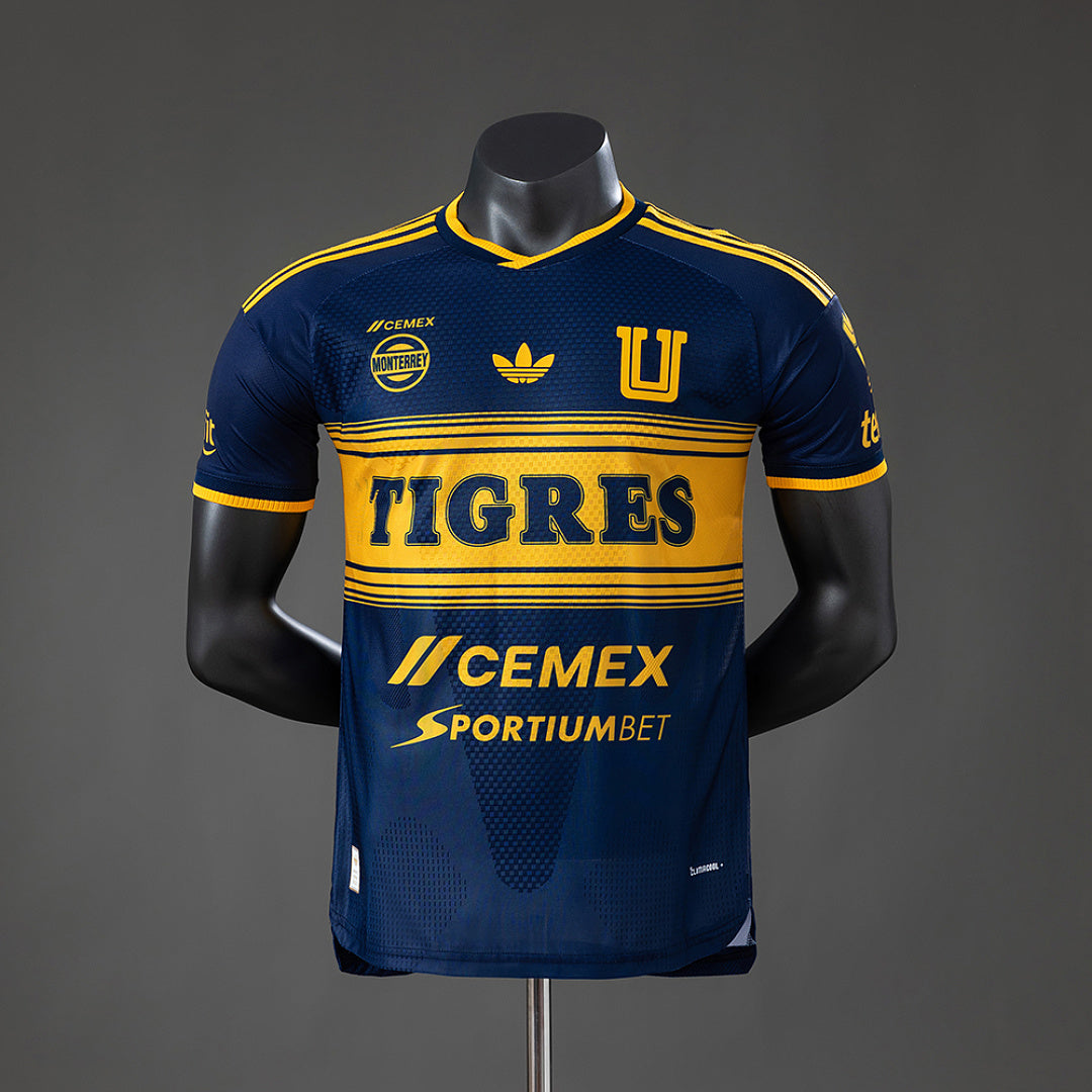 Camiseta Tigres UANL Visita Negra 2026/27 Versión Jugador - frente