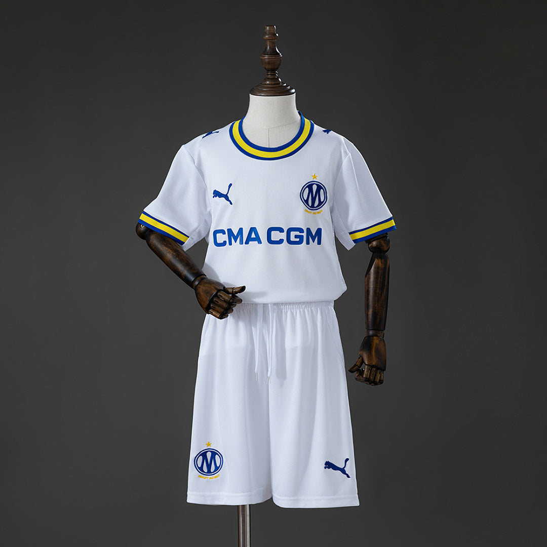 Conjunto Niños Olympique de Marsella Local 2026/27 - frente