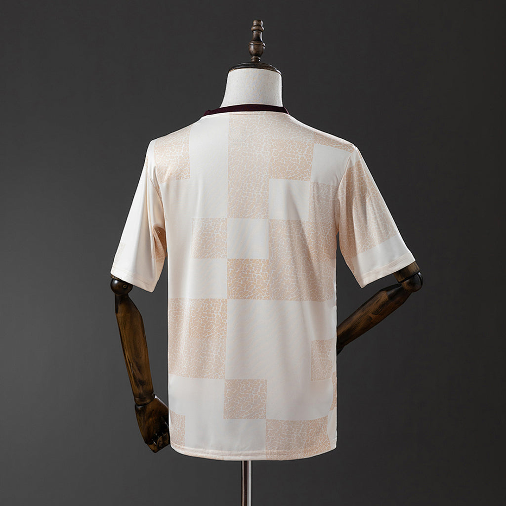 Camiseta de Entrenamiento Flamengo Naranja y Negra 2024/25 - espalda