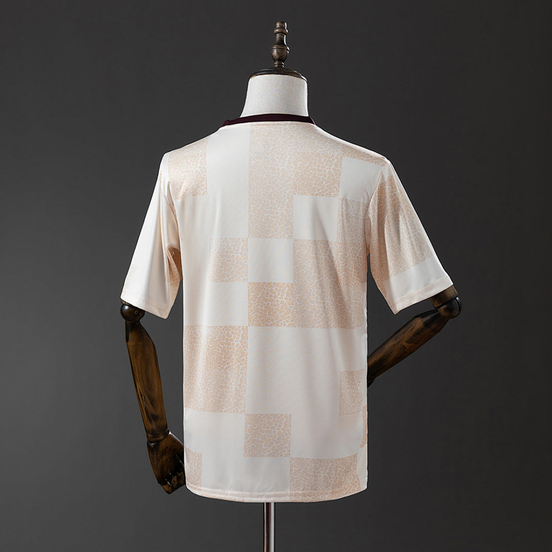 Camiseta de Entrenamiento Flamengo Naranja y Negra 2024/25 - espalda