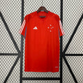 Camiseta de Entrenamiento Cruzeiro Roja Con Sponsors 2024/25 - frente