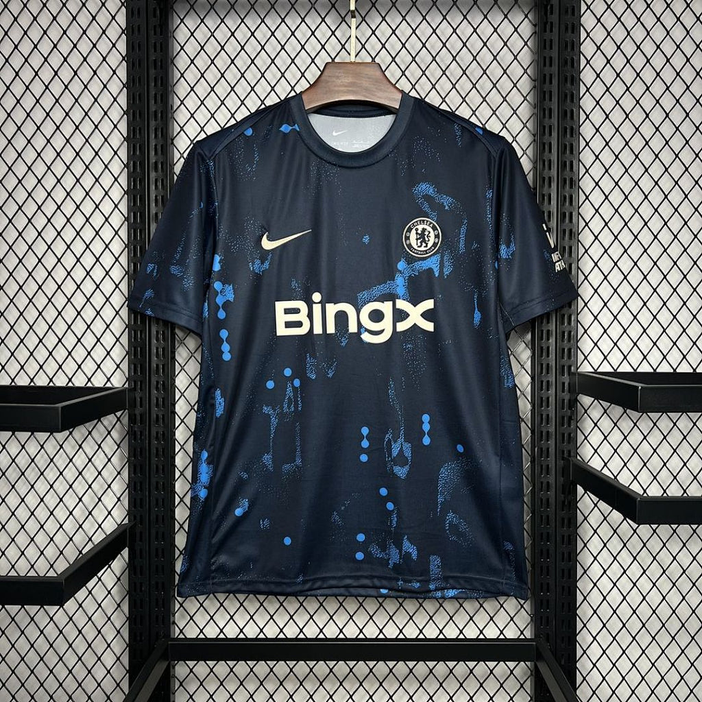 Camiseta de Entrenamiento Chelsea Azul Oscuro 2024 - frente