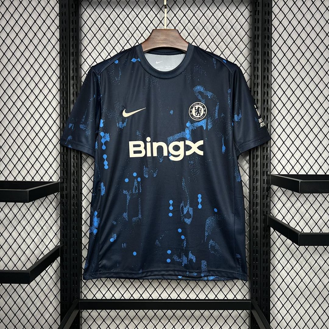 Camiseta de Entrenamiento Chelsea Azul Oscuro 2024 - frente