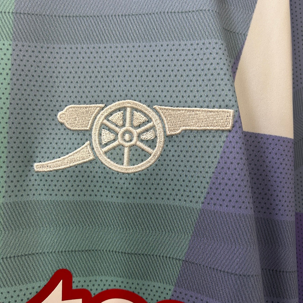 Camiseta de Entrenamiento Arsenal Roja y Gris 2024/25 - espalda