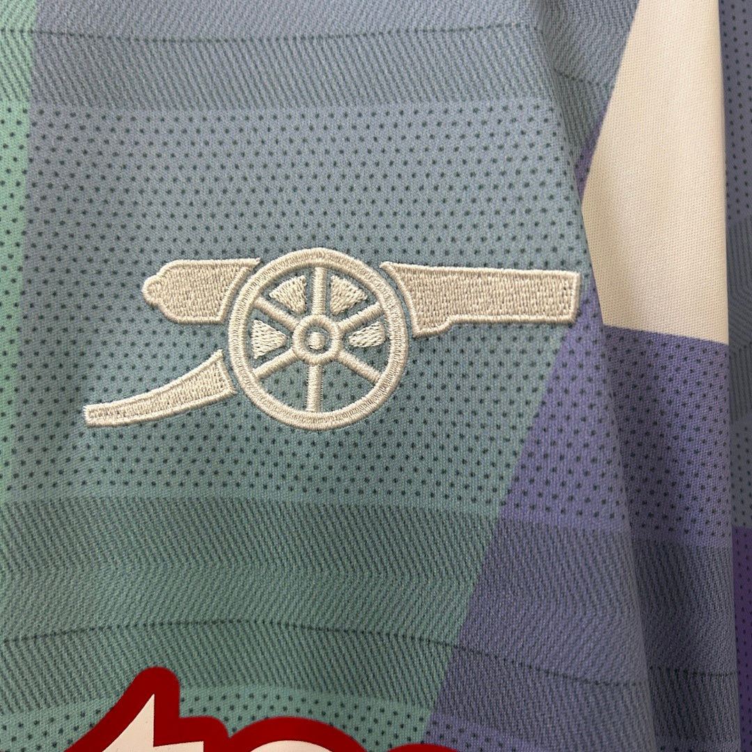 Camiseta de Entrenamiento Arsenal Roja y Gris 2024/25 - espalda