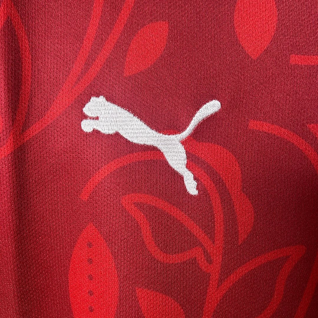Camiseta de Entrenamiento Portugal Roja y Burdeos 2025 - espalda