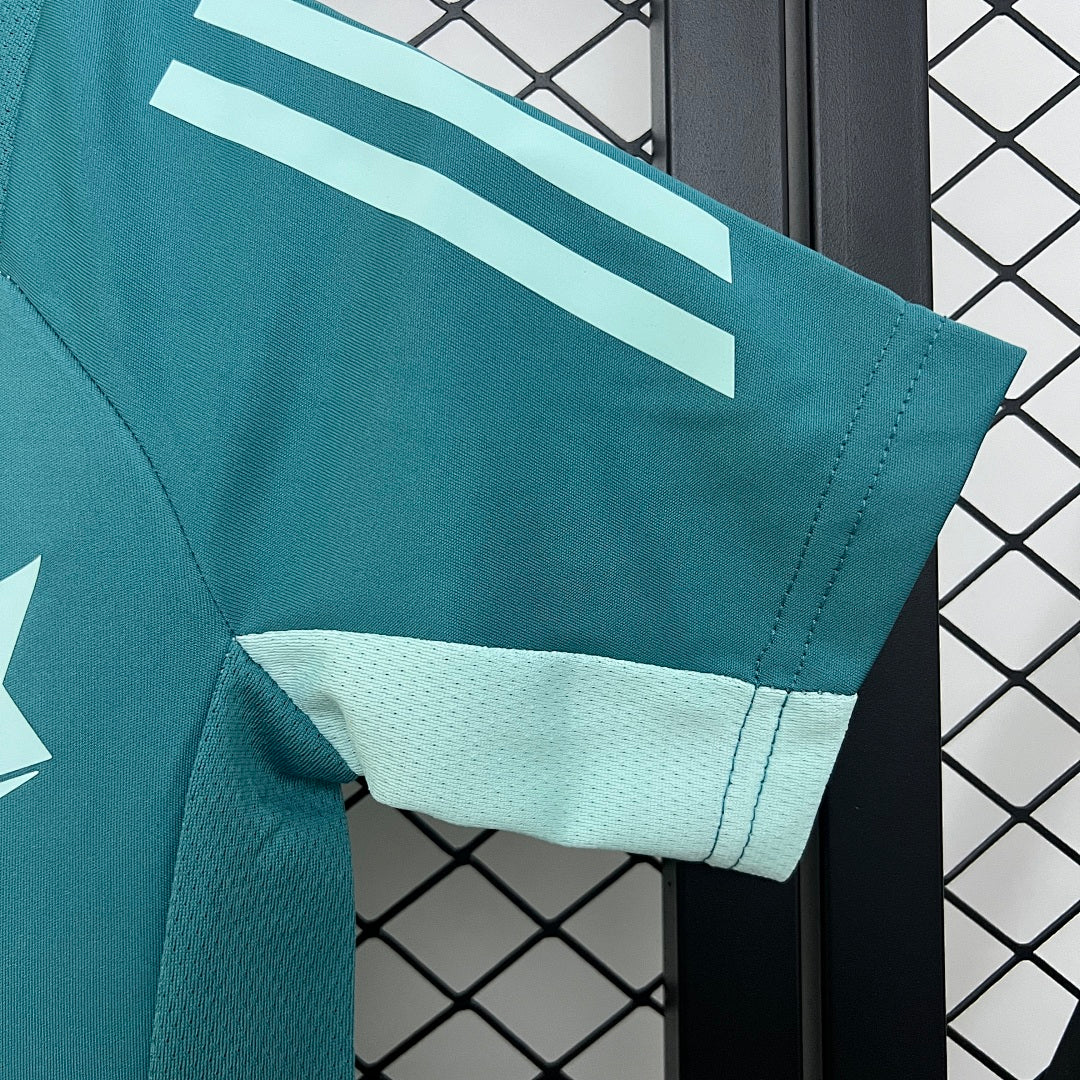 Camiseta de Entrenamiento Cruzeiro Turquesa y Gris Claro 2025/26 - espalda