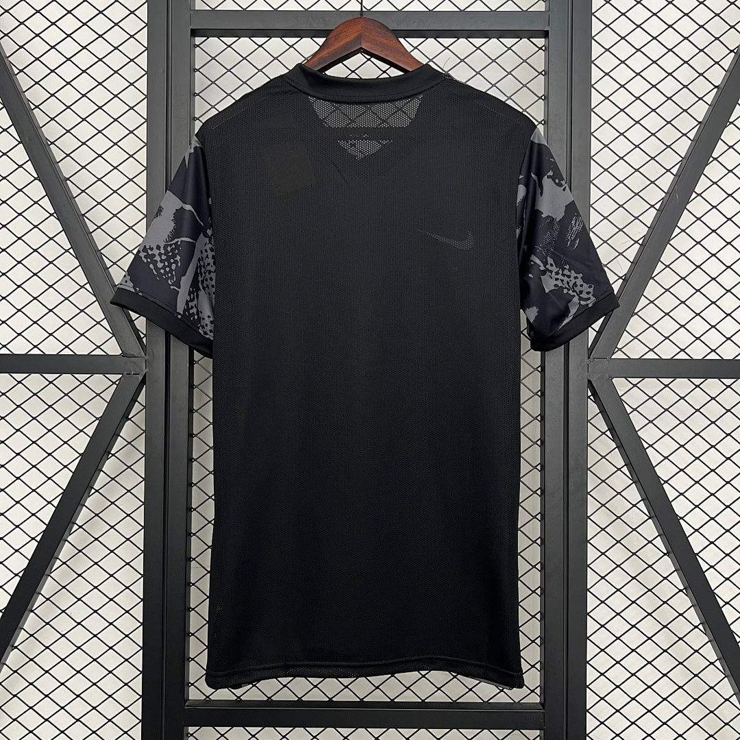 Camiseta de Entrenamiento Sporting CP Negra y Gris 2025/26 - espalda