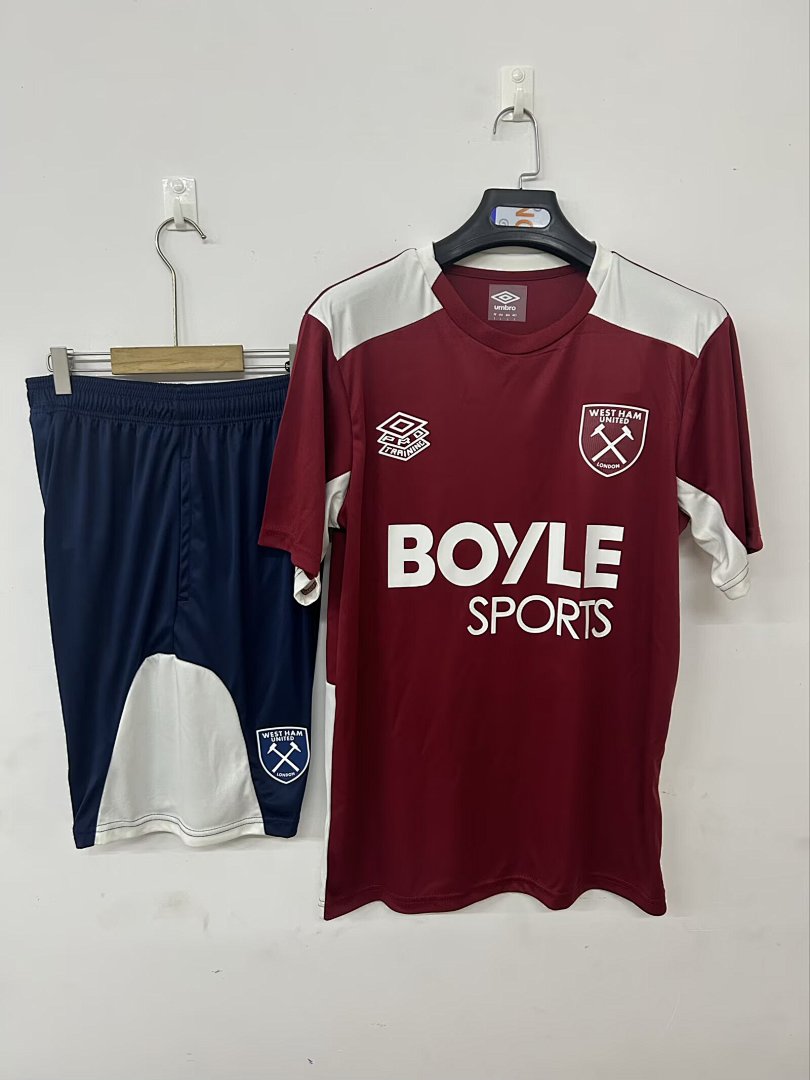 Camiseta de Entrenamiento West Ham United Roja 2025/26 - frente
