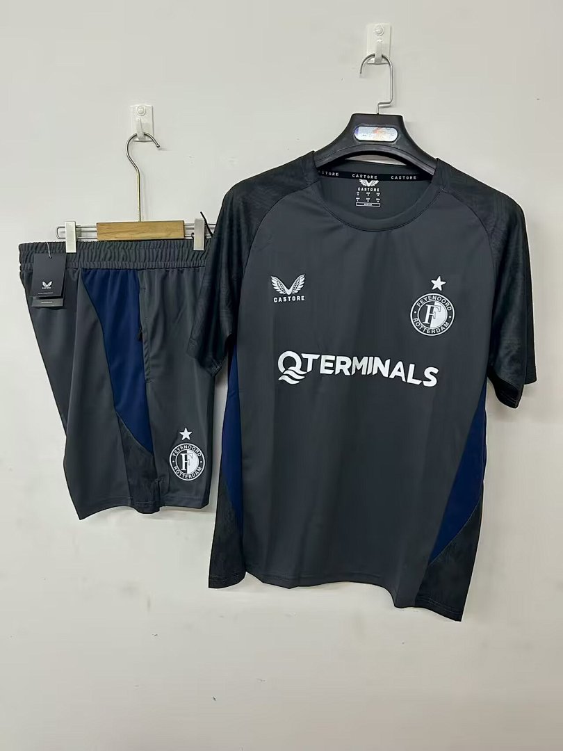 Camiseta de Entrenamiento Feyenoord Gris 2025/26 - frente