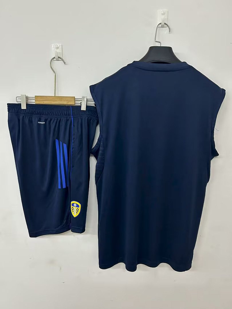 Camiseta de Entrenamiento Leeds United Azul Rey 2025/26 - espalda