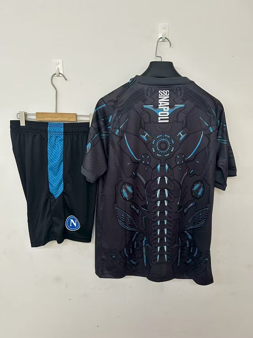 Camiseta de Entrenamiento SSC Napoli Negra 2025/26 - espalda