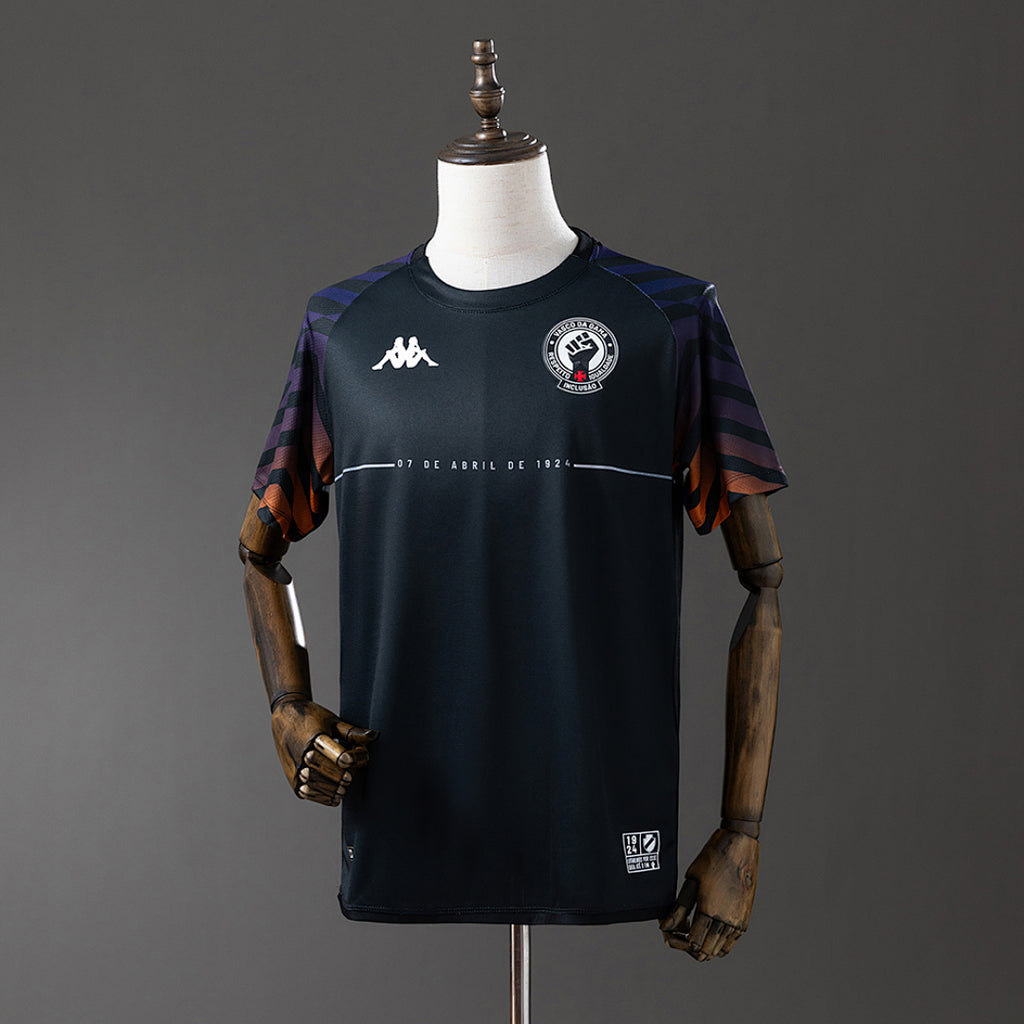 Camiseta de Entrenamiento Vasco da Gama Negra 2024/25 - frente