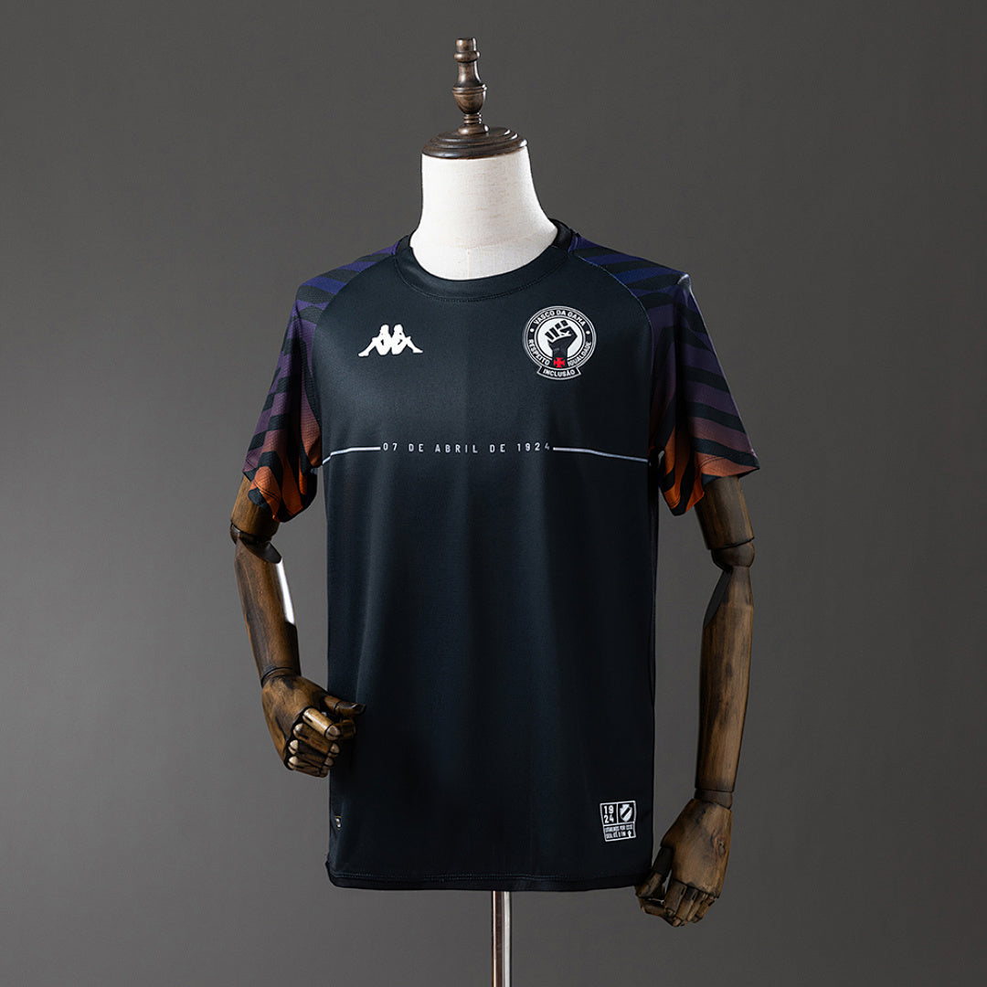 Camiseta de Entrenamiento Vasco da Gama Negra 2024/25 - frente