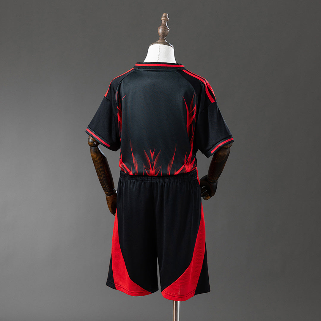 Camiseta de Entrenamiento SL Benfica Burdeos y Gris Negra 2025/26 - espalda