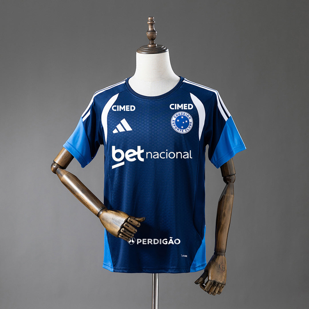 Camiseta de Entrenamiento Cruzeiro Azul Oscuro Con Sponsors 2026/27 - frente