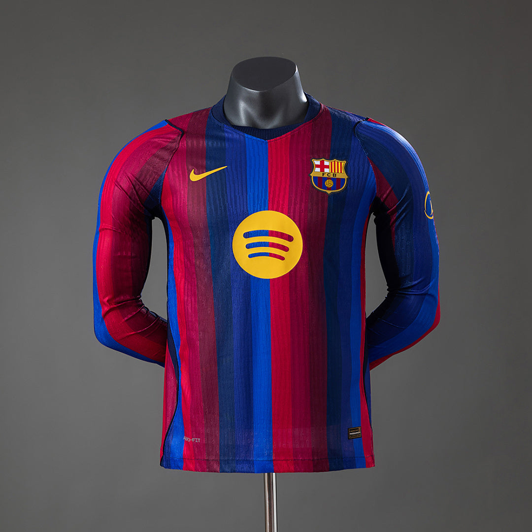 Camiseta FC Barcelona Local Manga Larga 2026/27 Versión Jugador - frente