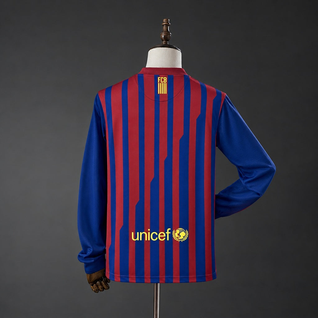 Camiseta Retro FC Barcelona Local Manga Larga 11/12 - espalda