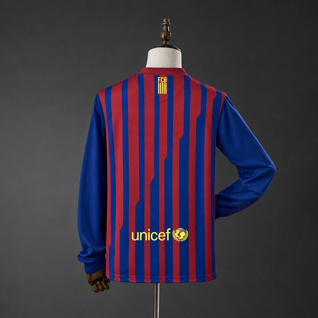 Camiseta Retro FC Barcelona Local Manga Larga 11/12 - espalda
