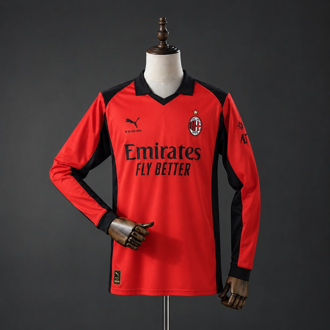 Camiseta AC Milan Cuarta Manga Larga 2026/27 - frente