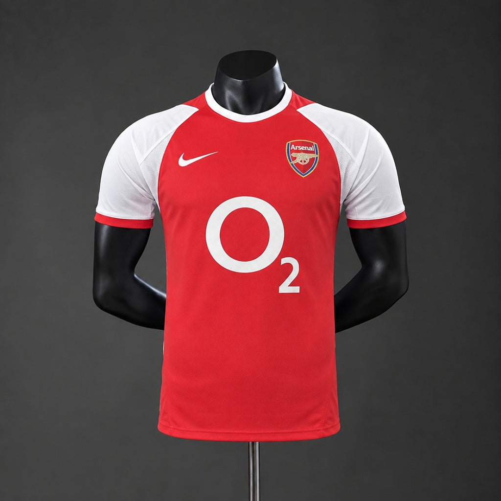 Camiseta Retro Arsenal Local 02/03 Versión Jugador - frente