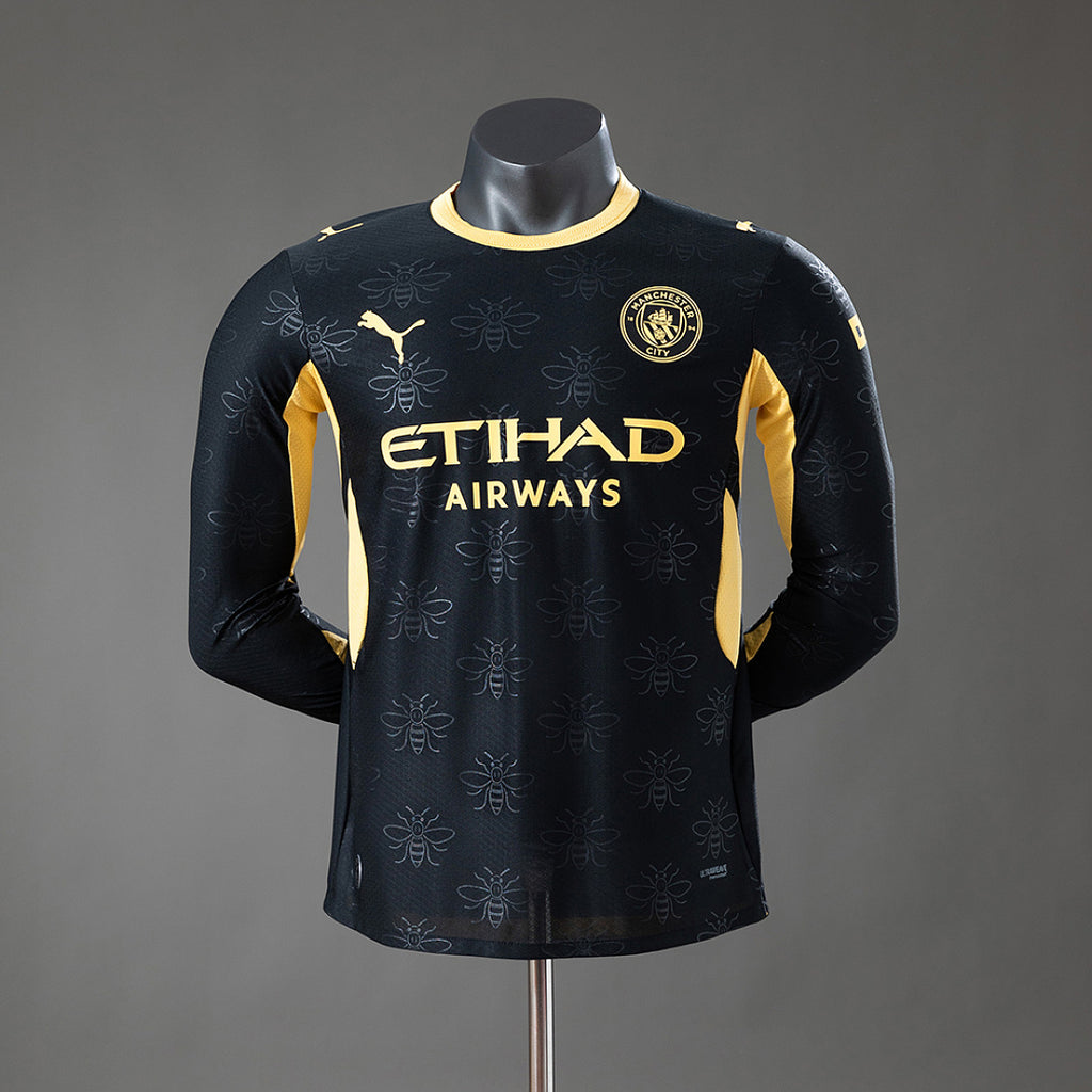 Camiseta Manchester City Visita Manga Larga 2026/27 Versión Jugador - frente