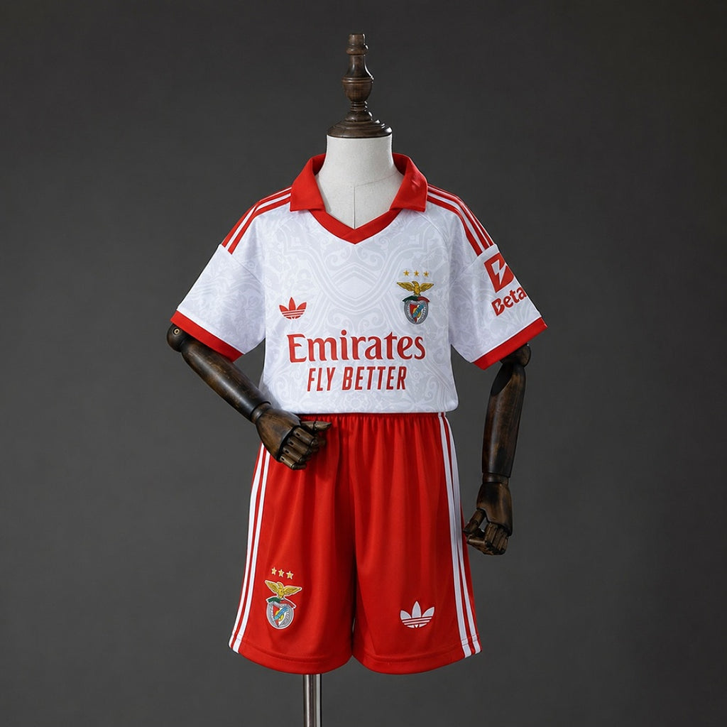 Conjunto Niños SL Benfica Visita 2026/27 - frente