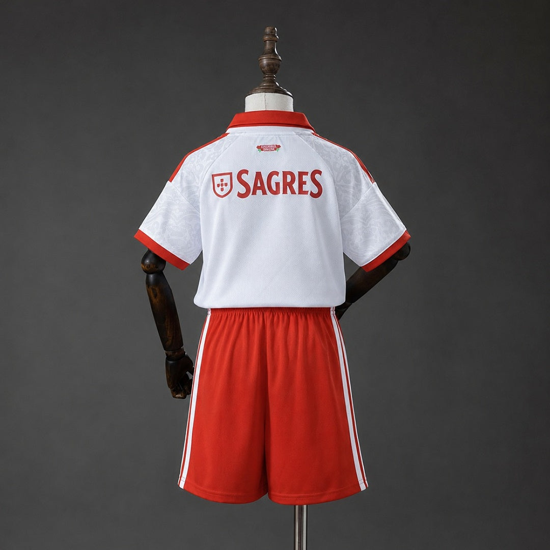 Conjunto Niños SL Benfica Visita 2026/27 - espalda