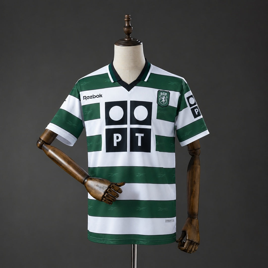 Camiseta Retro Sporting CP Local 00/01 - frente