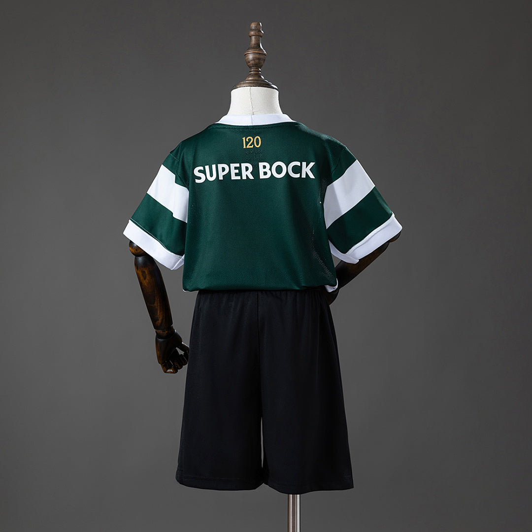 Conjunto Niños Sporting CP Local 2026/27 - espalda