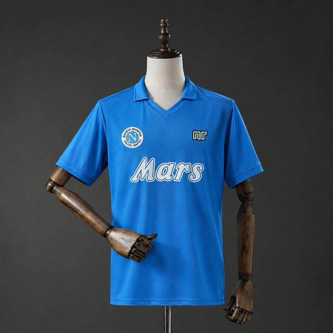 Camiseta Retro SSC Napoli Local 88/89 - frente